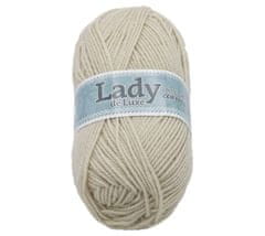 Priadza LADY de Luxe - 100g / 238 m - svetlá béžová