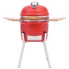 Petromila vidaXL Kamado gril s udiarňou keramika 81 cm