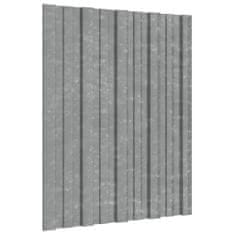 Vidaxl Strešné panely 12 ks pozinkovaná oceľ strieborné 60x45 cm