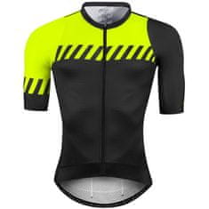 Force Jersey Fashion - rukávy pri krku, čierna-fluo - veľkosť XS