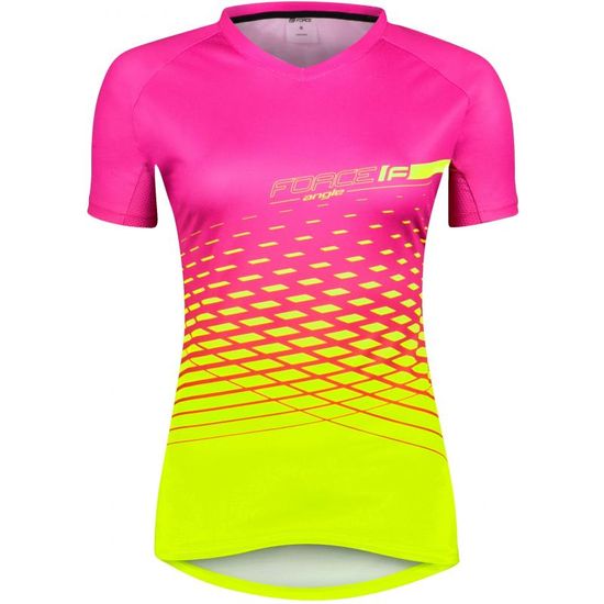 Force Angle MTB dres - dámsky, krátky, ružovo-fluo