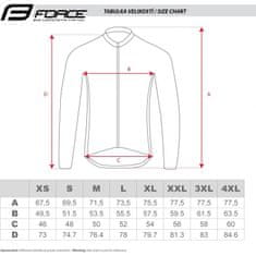 Force Angle MTB dres - pánsky, dlhý, fluo-modrý - veľkosť 2XL