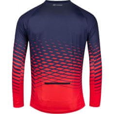 Force Angle MTB dres - pánsky, dlhý, modro-červený - veľkosť M