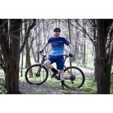 Force Angle MTB dres - pánsky, krátky, modrý - veľkosť S