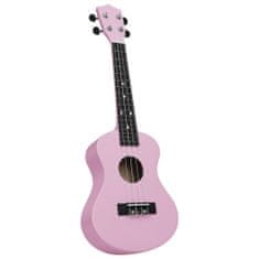 Vidaxl Sopránové ukulele s taškou pre deti ružové 23"