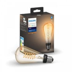 Philips Hue Bluetooth LED White žiarovka Filament E27 8719514279179 7W 550lm 2100K ST72 IP20