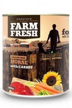 Farm Fresh Dog Horse with Carrot konzerva 800g