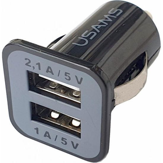 4Car Usb adaptér 12/24V čierny