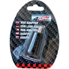 4Car Usb adaptér 12/24V čierny