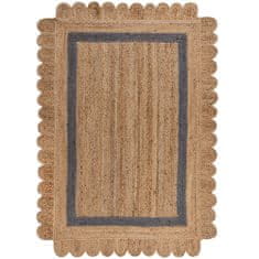 Flair Kusový koberec Grace Jute Natural/Grey 120x170