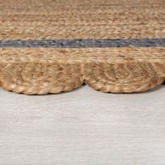 Flair Kusový koberec Grace Jute Natural/Grey ovál 80x230 ovál