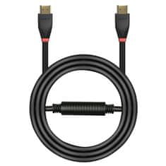 Lindy Kábel HDMI M/M 20m, Ultra High Speed+Eth UHD 2.0, 4K@60Hz, 18G, čierny, jednosmerný, Aktívny, G