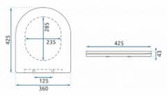 REA Doska sedesowa uf duroplast flat white (REA-C6001)