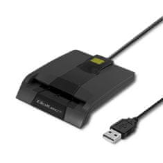 Qoltec Čítačka kariet Smart ID SCR-0634 | USB typ C