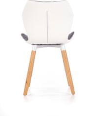 Halmar Jedálenská stolička K277, biela / šedá