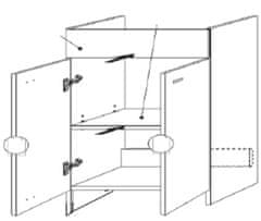 CASARREDO Kúpeľňová zostava Palermo mat