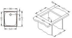 CASARREDO Nerezový drez BASIC 10 vstavaný