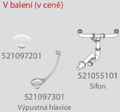 CASARREDO Nerezový drez E-78 vstavaný