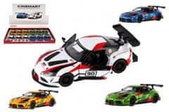 Kinsmart Auto Toyota GR Supra Racing kov 13cm 4 farby na spätné natiahnutie