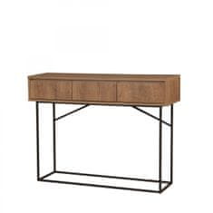 Hanah Home Konzolový stolík Mia 120 cm hnedý