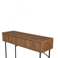 Hanah Home Konzolový stolík Mia 120 cm hnedý