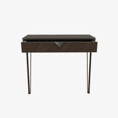 Hanah Home Konzolový stolík Linea 90 cm hnedý/sivý