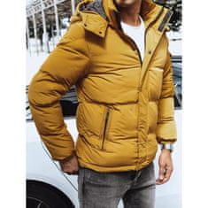Dstreet Pánska bunda zimná prešívaná WINA žltá tx4180 XXL