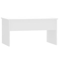Vidaxl Konferenčný stolík lesklý biely 80x50,5x41,5cm spracované drevo