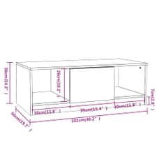 Vidaxl Konferenčný stolík sivý dub sonoma 102x50x36cm kompozitné drevo