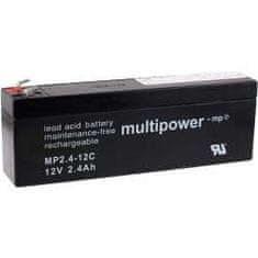 POWERY Olovený akumulátor (multipower) MPC2,4-12 nahrádza MP2,4-12C hlboký cyklus