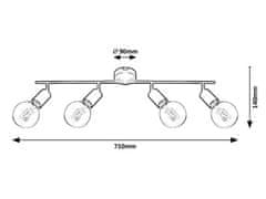 Rabalux 3989 Lamar, interierové svietidlo