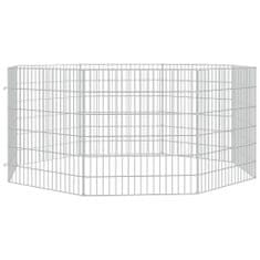 Vidaxl 8-panelová klietka pre králiky 54x60 cm pozinkované železo