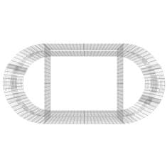 Petromila vidaXL Gabiónový vyvýšený záhon pozinkované železo 200x100x100 cm