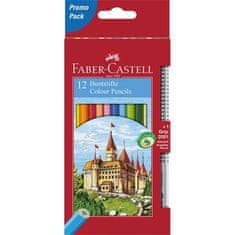 Faber-Castell Pastelky "Classic", 12 rôznych farieb, 1 Grip 2001 ceruzka