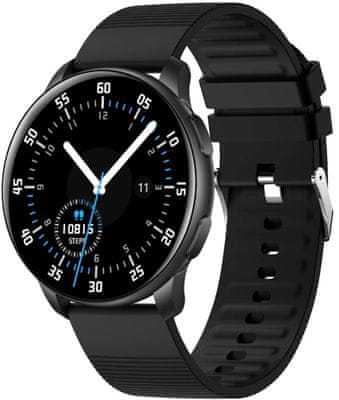 Carneo Gear+ Essential plastová luneta štíhle telo hodiniek inteligentné fitness hodinky smartwatch krásne prevedenie vymeniteľný remienok Bluetooth 5.0 technológia 20 športových režimov mnoho športových režimov multišport tep kalórie krokomer merač vzdialenosti monitoring spánku pohybový senzor prehrávania hudby fotenie pomocou hodiniek len tenké anti lost funkcie IP67 krytie odolné vode a potu body battery kardio index monitoring spánku meranie SpO2 meranie krvného tlaku elegantné inteligentné hodinky výkonné hodinky dlhá výdrž batérie