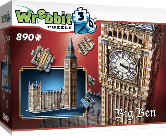 Wrebbit 3D puzzle Big Ben a Westminsterský palác 890 dielikov