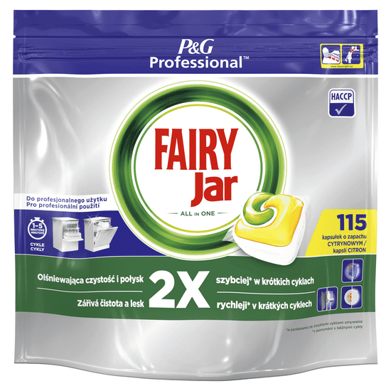 Jar Professional kapsule do umývačky riadu All-in-One 115 ks