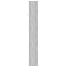 Vidaxl Knižnica/rozdeľovač sivý dub 100x30x198 cm spracované drevo