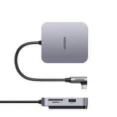 Ugreen CM521 HUB adaptér pre iMac USB-C - 3x USB 3.1 / SD / TF, šedý