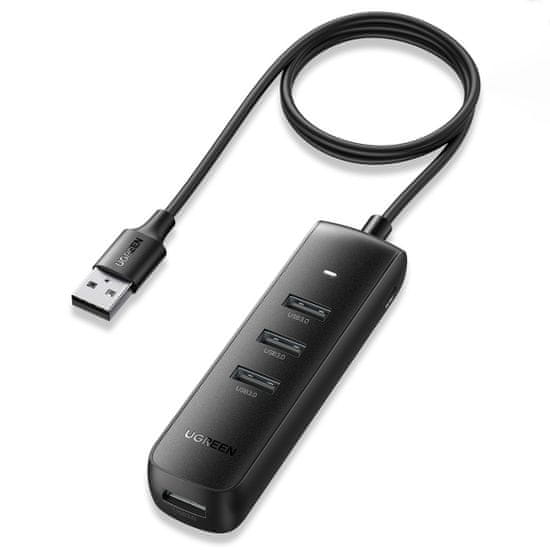 Ugreen CM416 HUB adaptér USB / 4x USB 3.2 1m, čierny