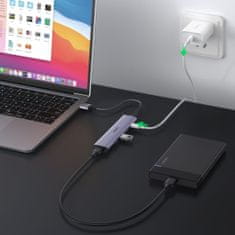 Ugreen CM473 HUB adaptér USB / 4x USB 3.0, čierny