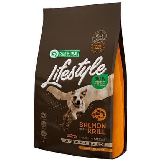 Nature's Protection Nature 'Protection Dog Dry LifeStyle GF Junior Salmon 1.5 kg