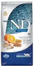 N&D OCEAN Cat LG Cod, Spelt, Oats & Orange Adult 10 kg