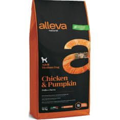 Alleva NATURAL Dog Dry Adult Chicken & Pumpkin Medium 12kg