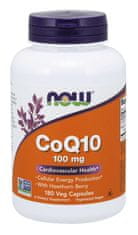 NOW Foods CoQ10 (koenzým Q10) + Hloh, 100 mg, 180 rastlinných kapsúl