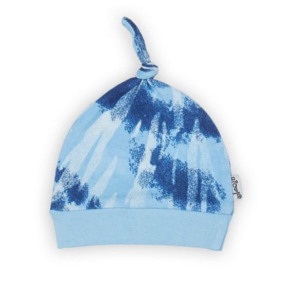 NICOL Dojčenská bavlnená čiapočka Tomi modrá - 68 (4-6m)