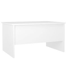 Vidaxl Konferenčný stolík biely 80x50x42,5 cm spracované drevo