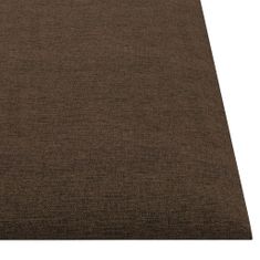 Vidaxl Nástenné panely 12 ks hnedé 30x30 cm látka 1,08 m²