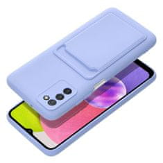 FORCELL Obal / kryt pre Samsung Galaxy A03S fialové - Forcell CARD Case