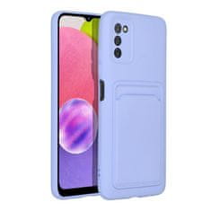 FORCELL Obal / kryt pre Samsung Galaxy A03S fialové - Forcell CARD Case